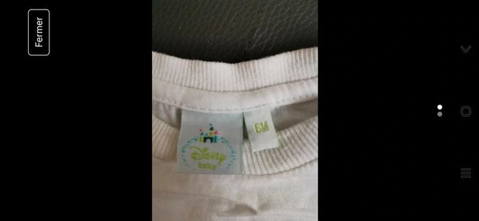 Tee-shirt Michey Disney 6 mois’ - photo numéro 2