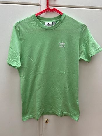 T-shirt adidas vert menthe en coton taille xl