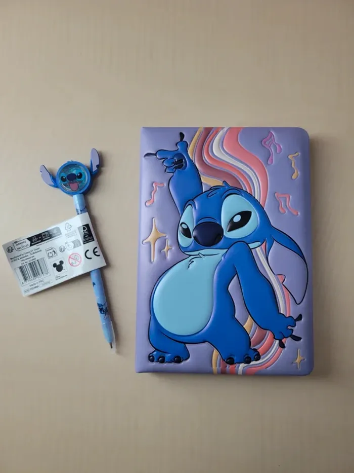 Carnet et stylo à secouer Stitch