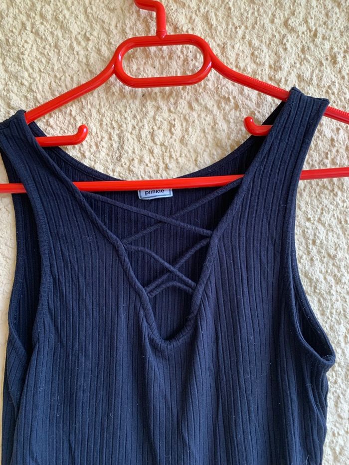 Body noir côtelé pimkie taille 38 - photo numéro 2