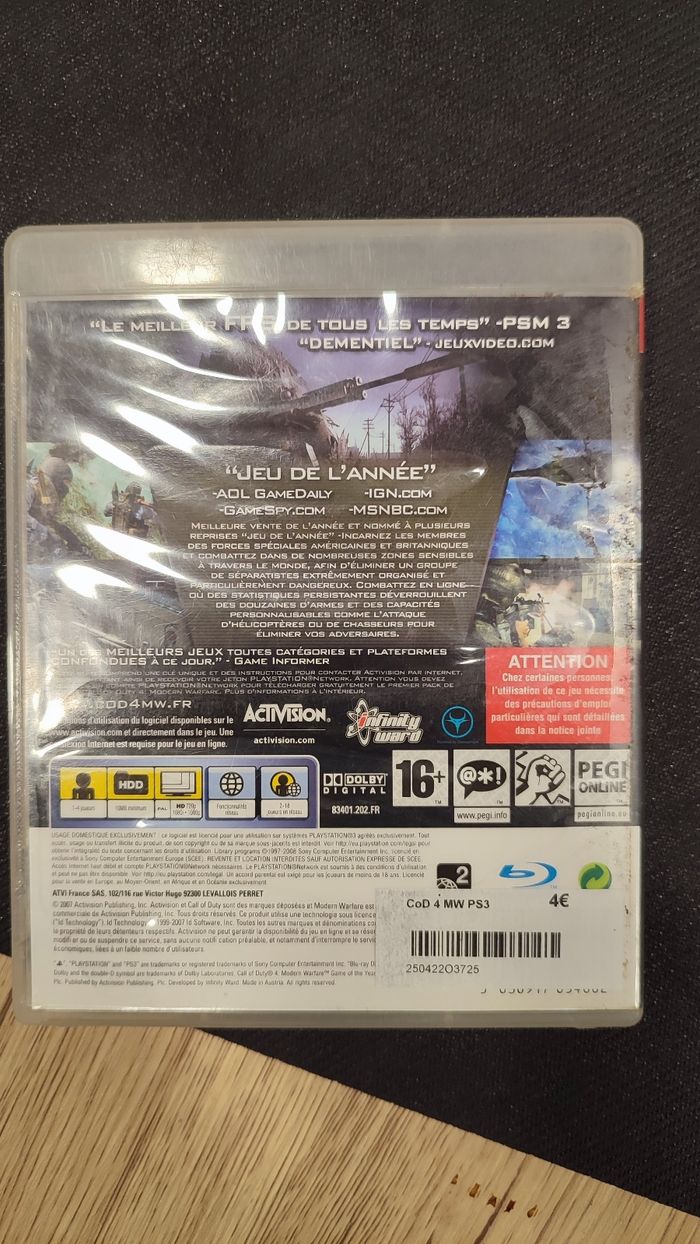 Call of duty 4 modern Warfare ps3 - photo numéro 3