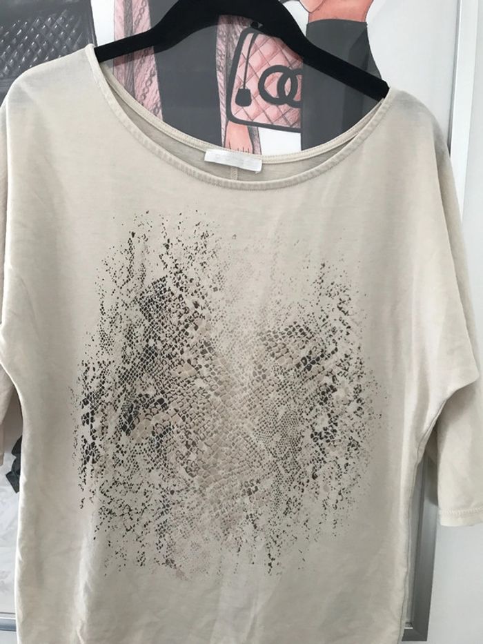 Top Promod imprimé python M