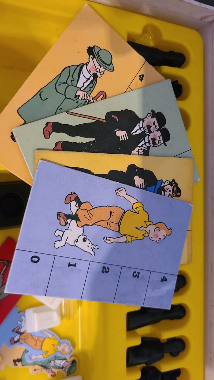 Jeu de Société Tintin et le Piège du Totem Dhor Nathan 1992 Vintage Complet - photo numéro 3