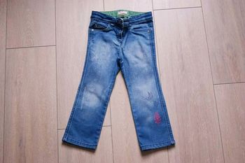 Pantacourt jeans  bleu. 5 ans fille. Orchestra