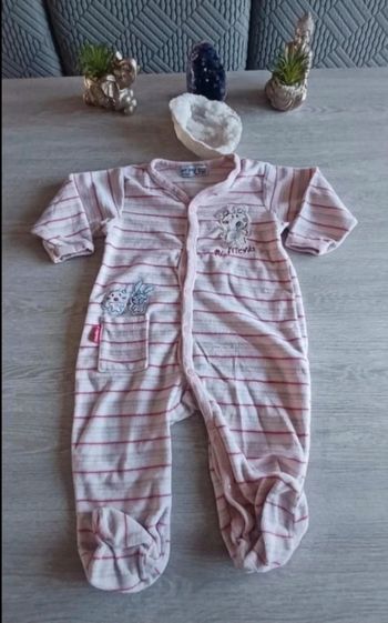 Pyjama velours une pièce 12 mois