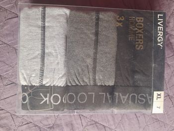 Lot de 3 boxers, marque Livergy, taille XL