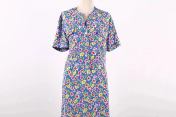 Jolie petite robe vintage 80's motif fleuri (#240230)