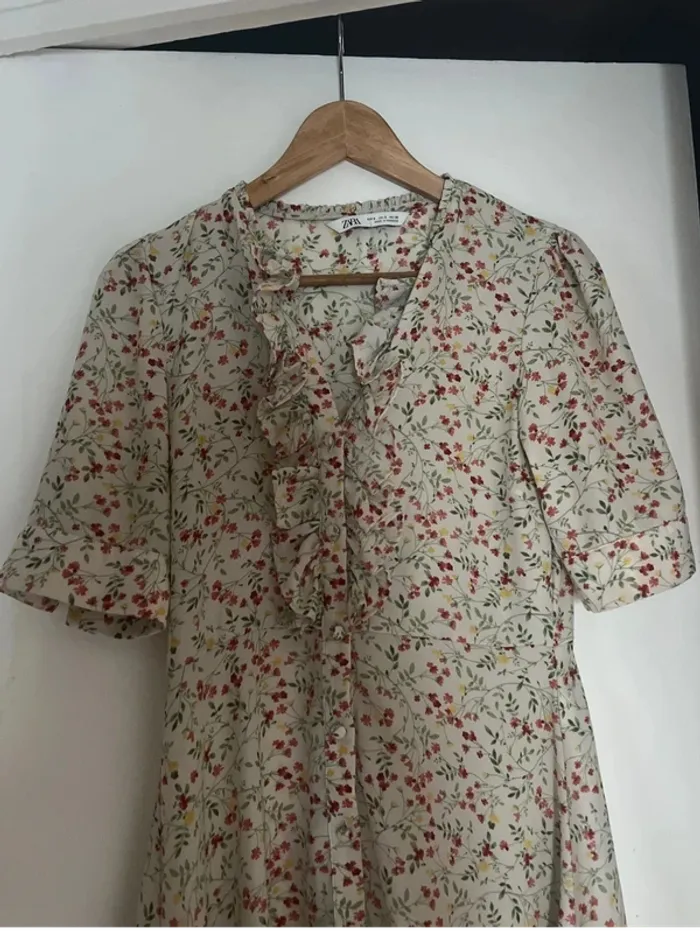 Robe chic champêtre Zara - taille s - neuve - photo numéro 2