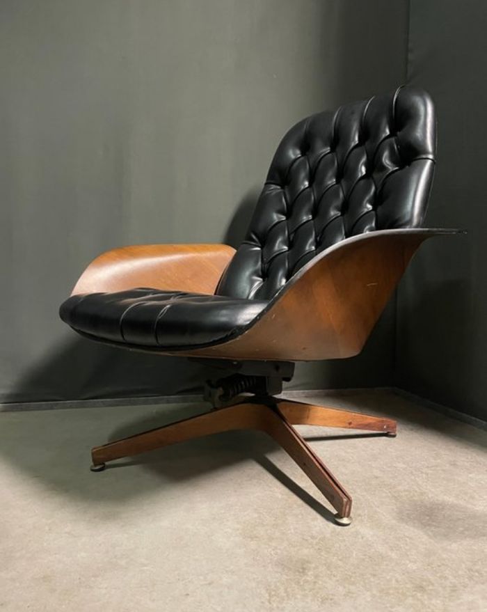 Chaise et Pouf Plycraft "Mr. Chair et Ottoman" - photo numéro 5