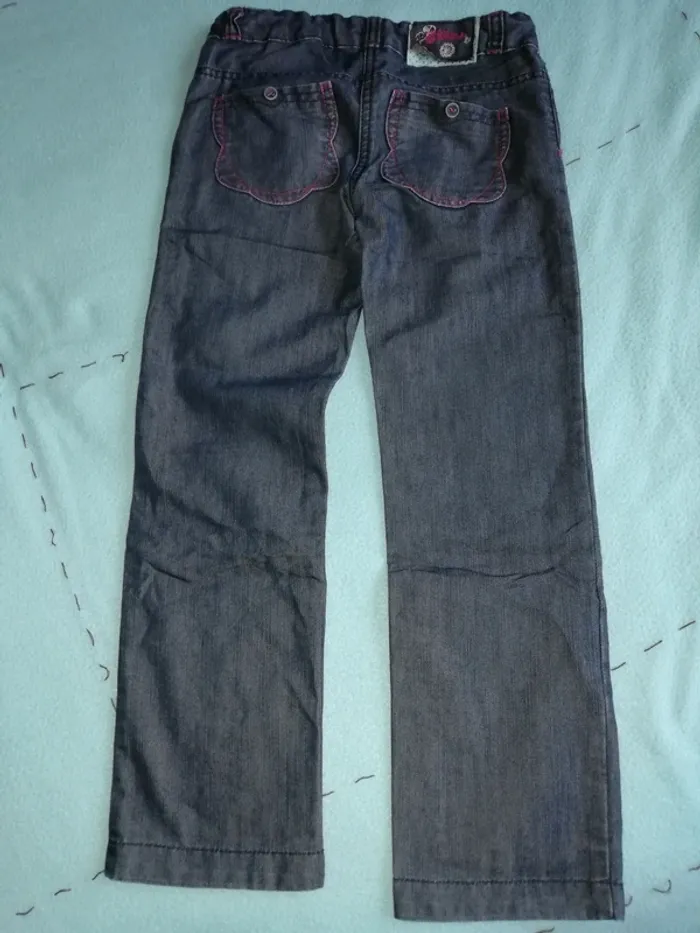 Pantalon brodé fleurs - photo numéro 3