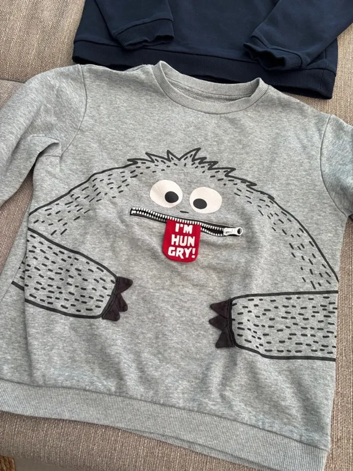 Lot de 2 sweat molleton 12 ans - photo numéro 4