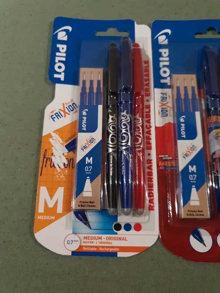 Lot de 3 paquets de stylos pilot effaçable - photo numéro 2