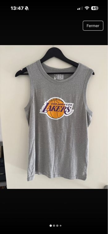 Débardeur NBA Los Angeles Lakers officiel. taille S. S• Très bon état • NBA