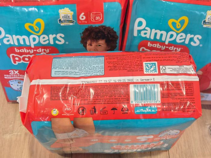 Lot de 3 paquet de couche Pampers baby dry pants taille 6 - photo numéro 4