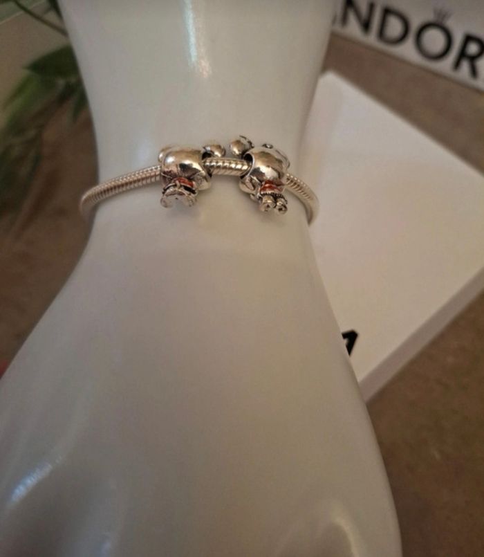 Lot de deux charms minnie et mickey - photo numéro 6