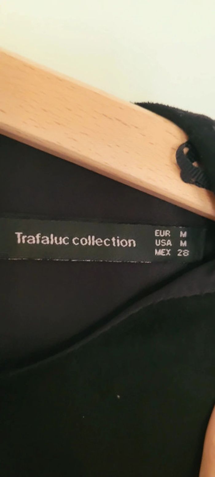 Robe courte noire Zara effet daim avec franges parfait état taille M - photo numéro 9