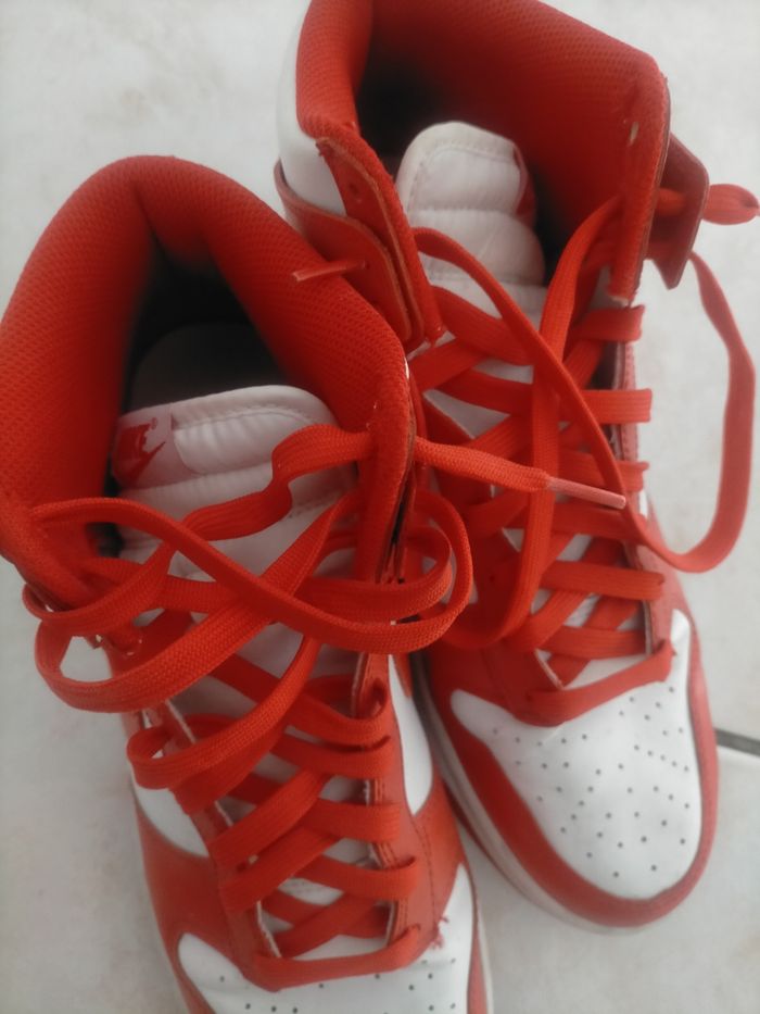 Baskets Nike Dunk rouge/blanc - photo numéro 2