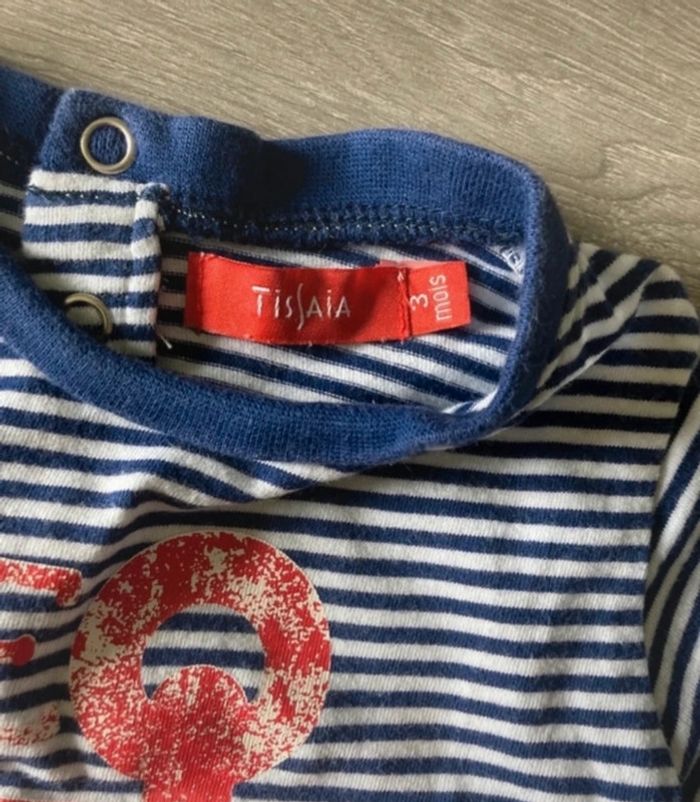 T-shirt marinières tissaia - photo numéro 3