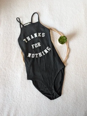 🖤 Body noir Pull & Bear - M