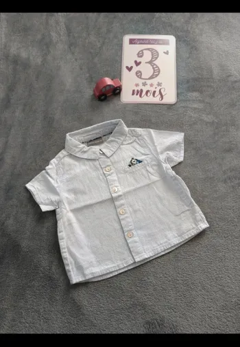 Jolie chemise Sergent Major 3 mois