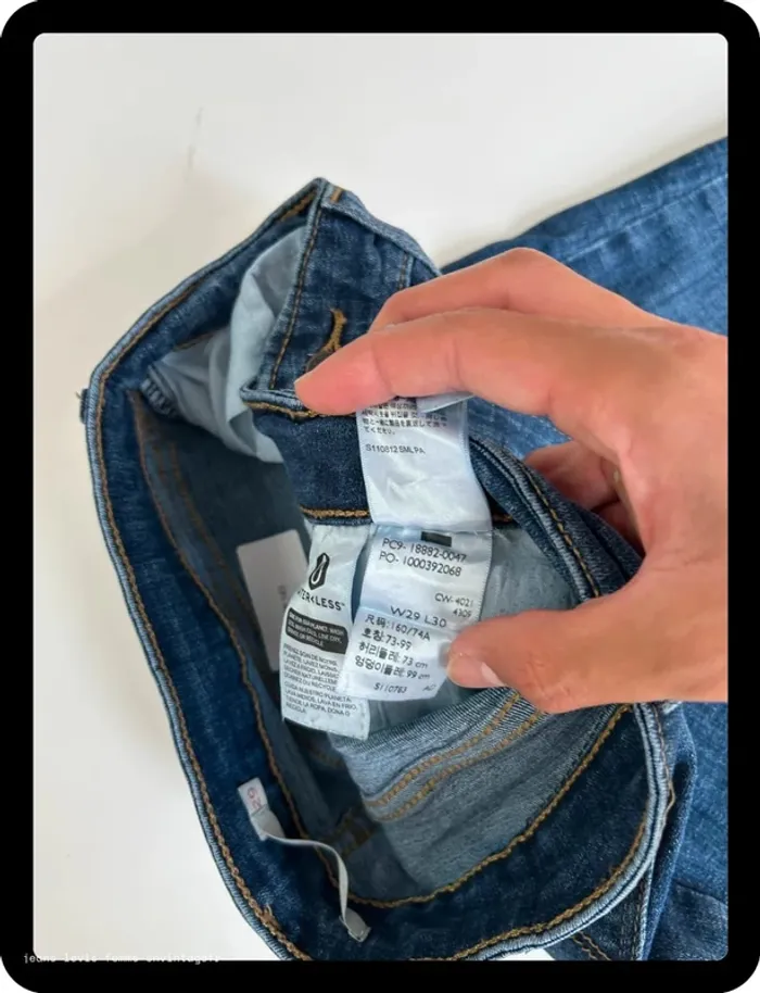 Jean Levi's Femme 721 High Rise Skinny Marine | Taille W29 L30 FR38 | BP143 - photo numéro 7