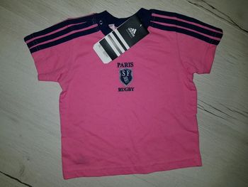 Tee shirt Adidas Paris rugby 3 - 6mois garçon neuf