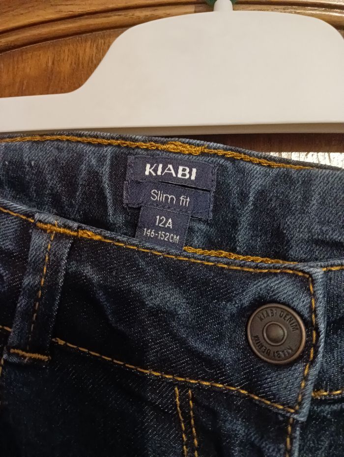 Jean slim fit Kiabi taille 12 ans bleu foncé 👖 - photo numéro 3