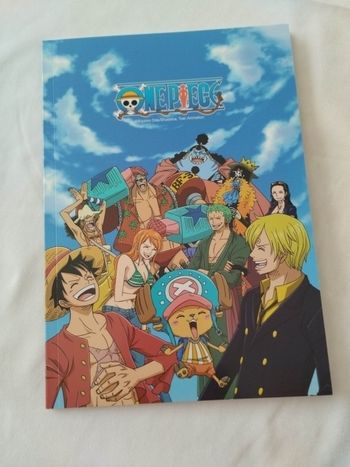 Cahier +x10 étiquettes autocollantes Onepiece