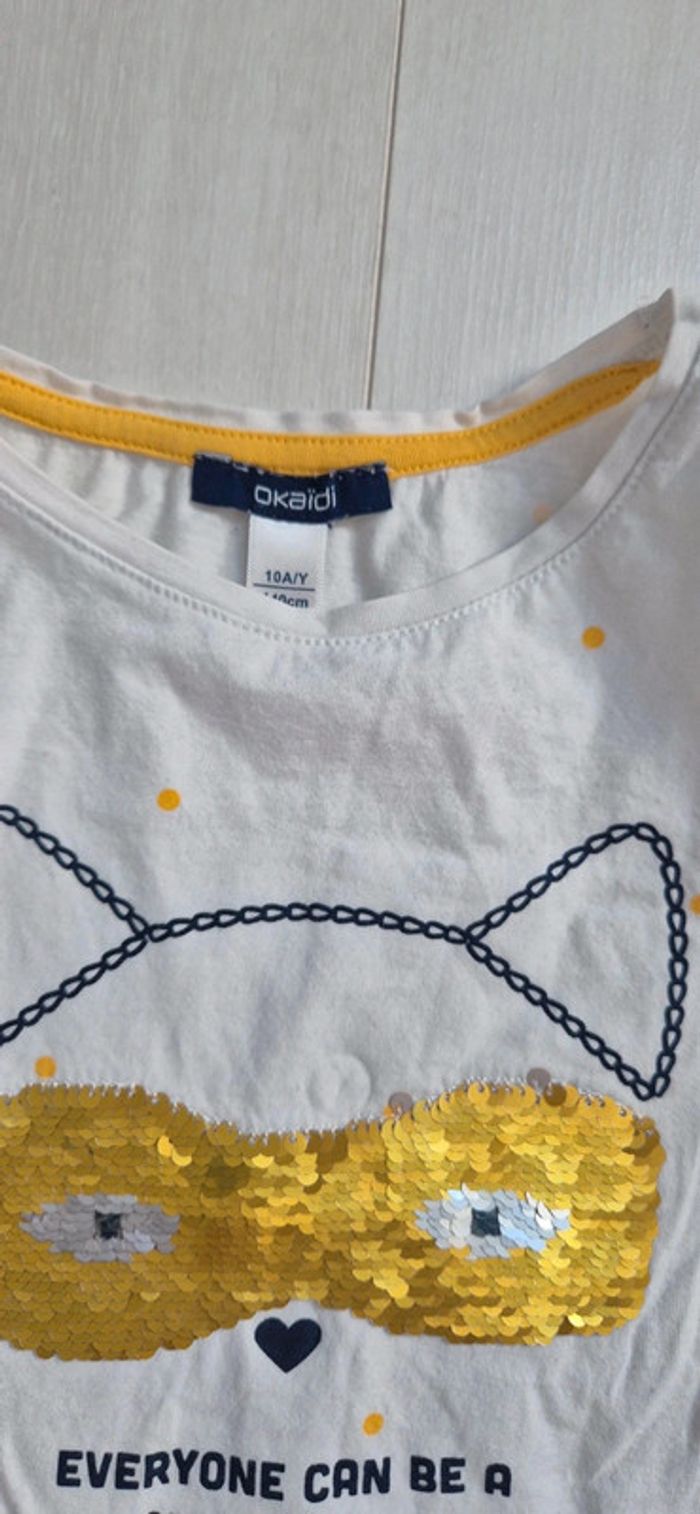 Lot de 7 t-shirts été fille 10 ans - photo numéro 2