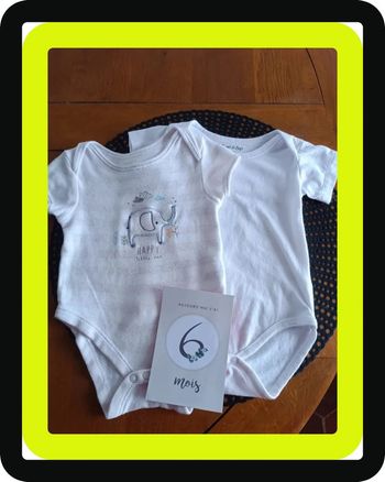 2 body manche courte 6 mois