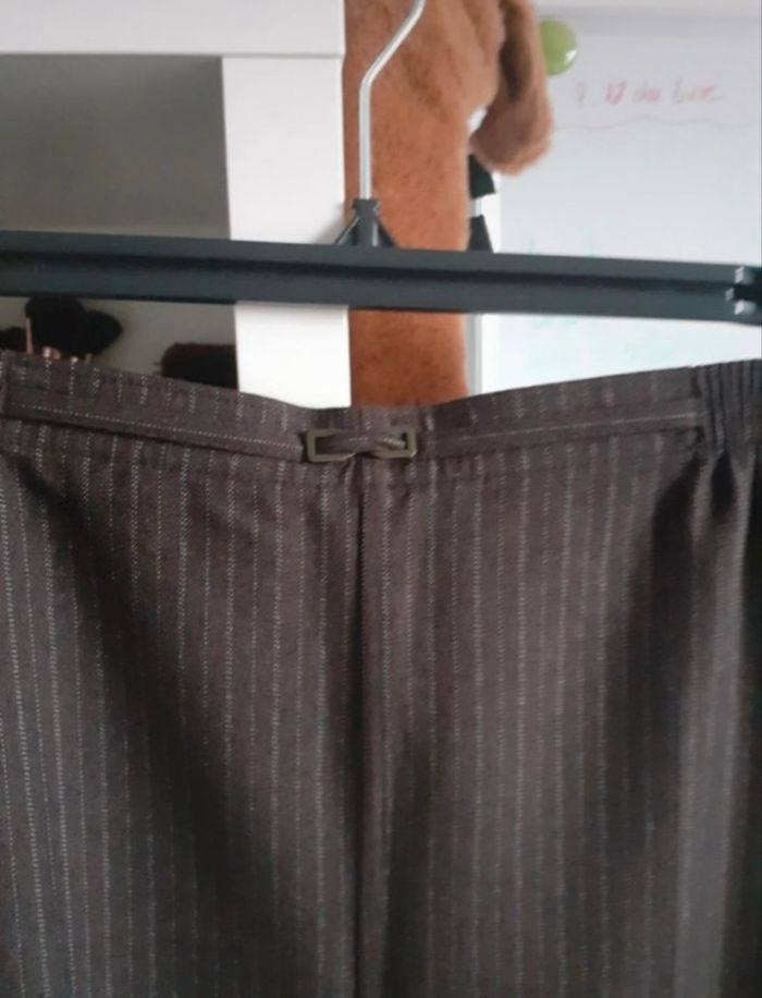 Pantalon marron à rayures - photo numéro 2