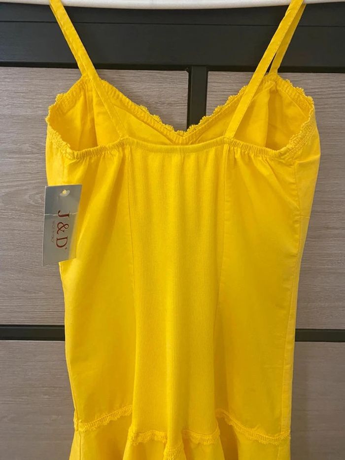 Robe J&D à bretelles jaune Taille 34/36 - photo numéro 5