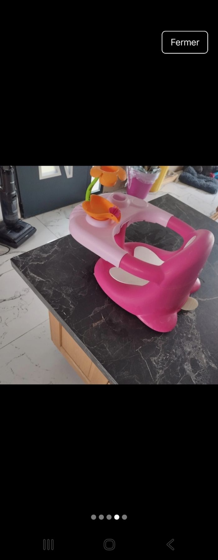 Siège de bain  rose - photo numéro 3