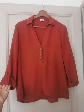 Blouse ample rouille