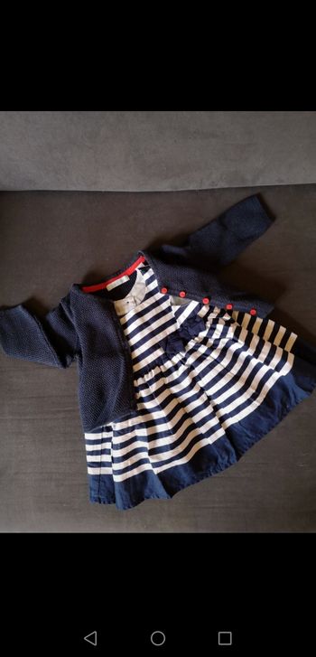 Ensemble robe + gilet 3 mois