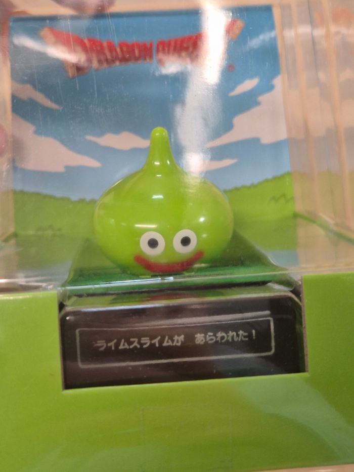Figurine solaire Dragon Quest Slime vert - photo numéro 2
