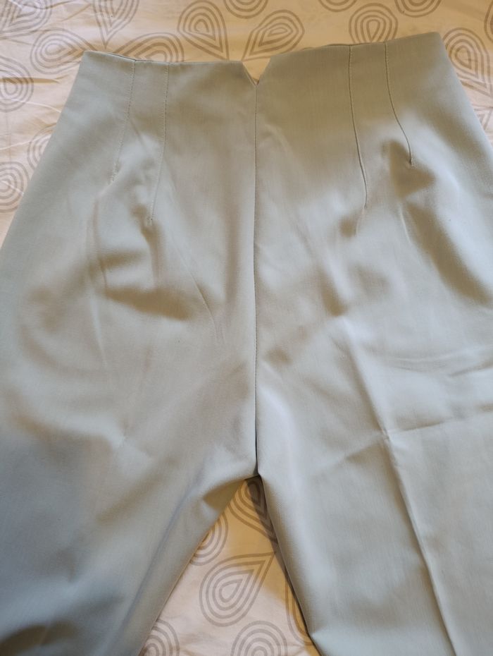 Pantalon ZARA Vert clair coupe droite XL - photo numéro 5