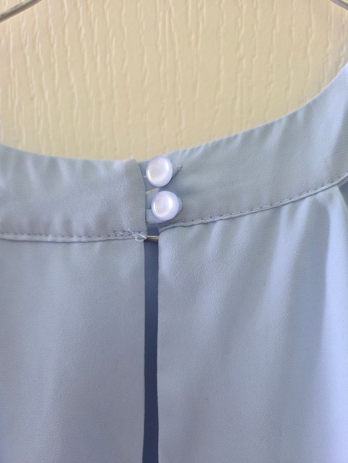 Blouse fluide bleu ciel Atmosphere - Taille 42 (XL) - photo numéro 3