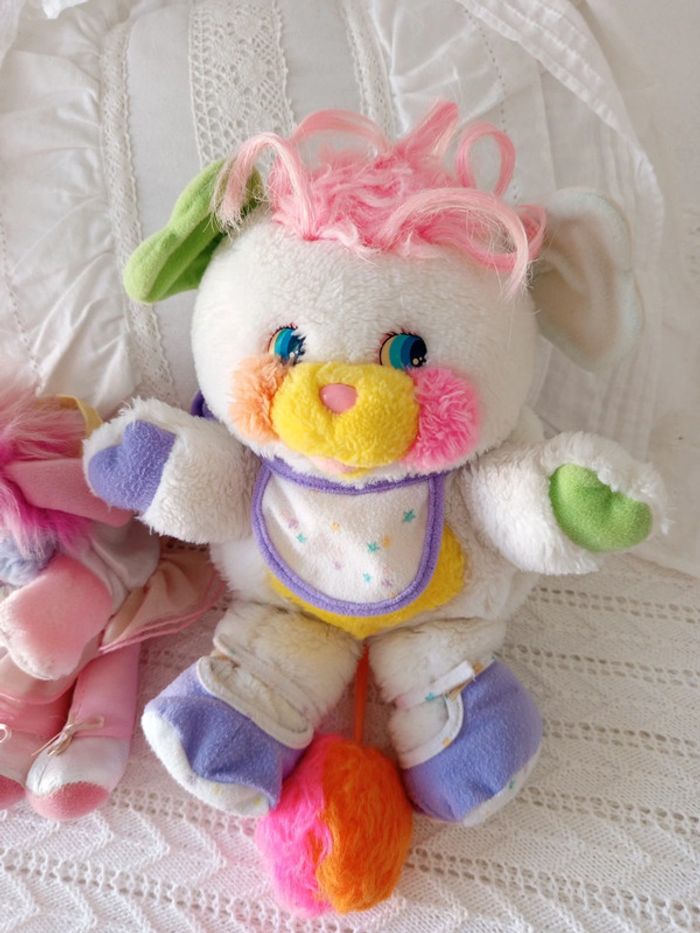 Lot peluches Popples, bébé et danseuse - photo numéro 7