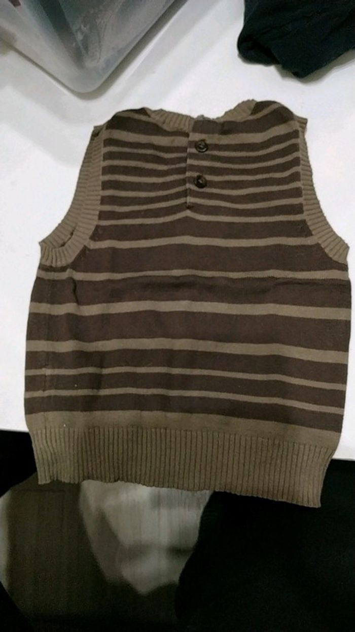 Joli Pull sans manches bien habillé obaibi - photo numéro 2
