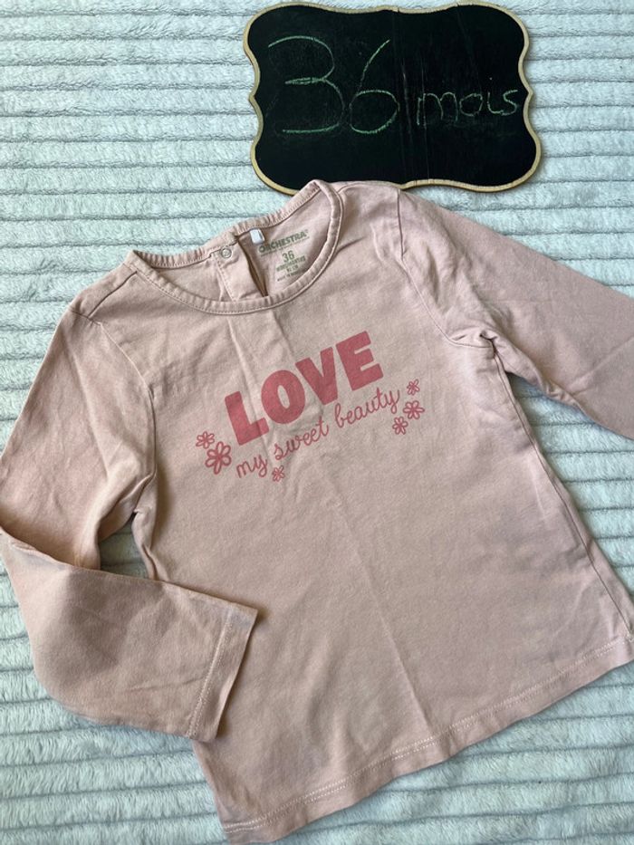 Teeshirt manches longues orchestra 36 mois