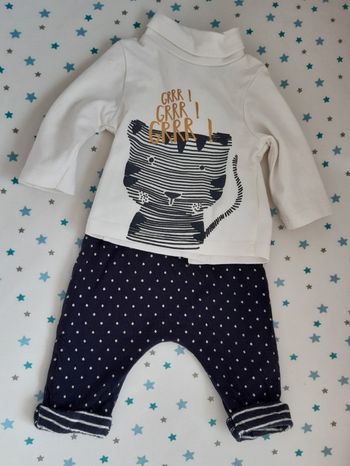 Ensemble legging + pull fin à col roulé