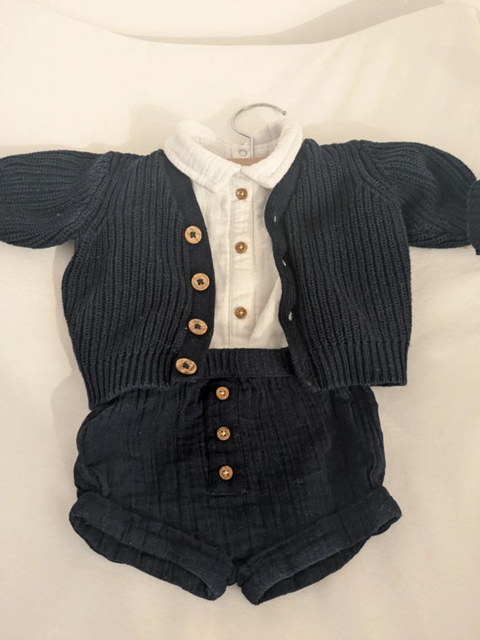 Ensemble chemise, gilet + short - photo numéro 2