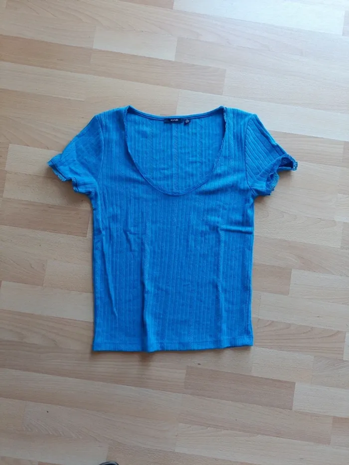 Tee-shirt manches courtes bleu