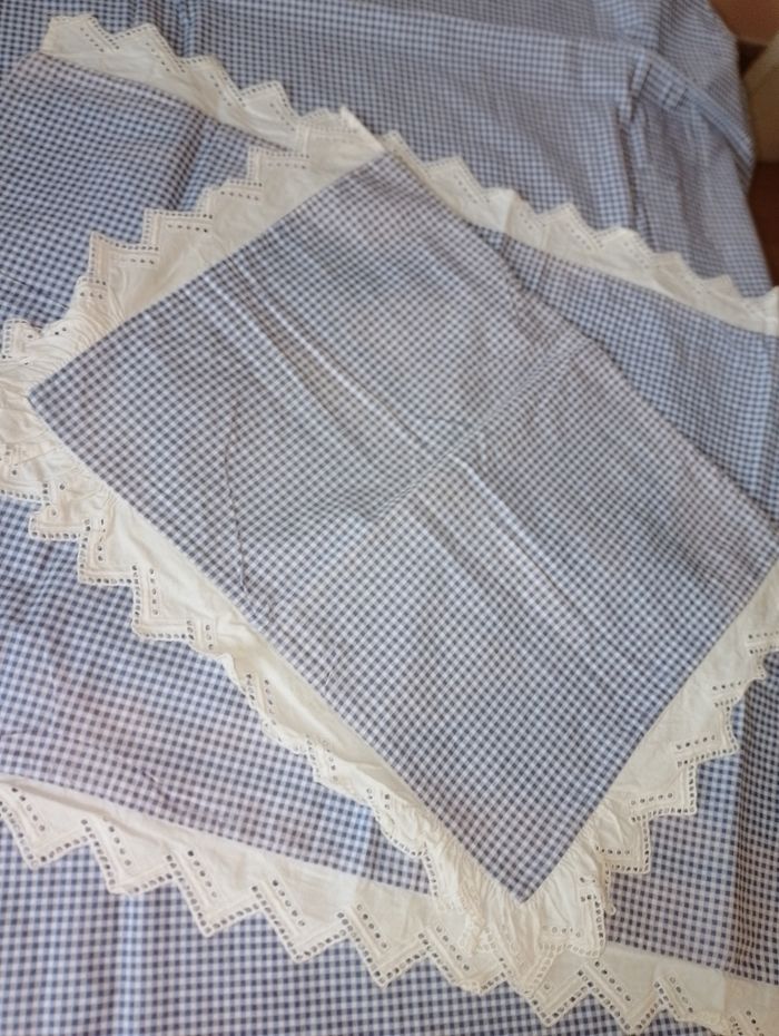 Drap plat avec 2 taie d'oreiller bleu - photo numéro 2