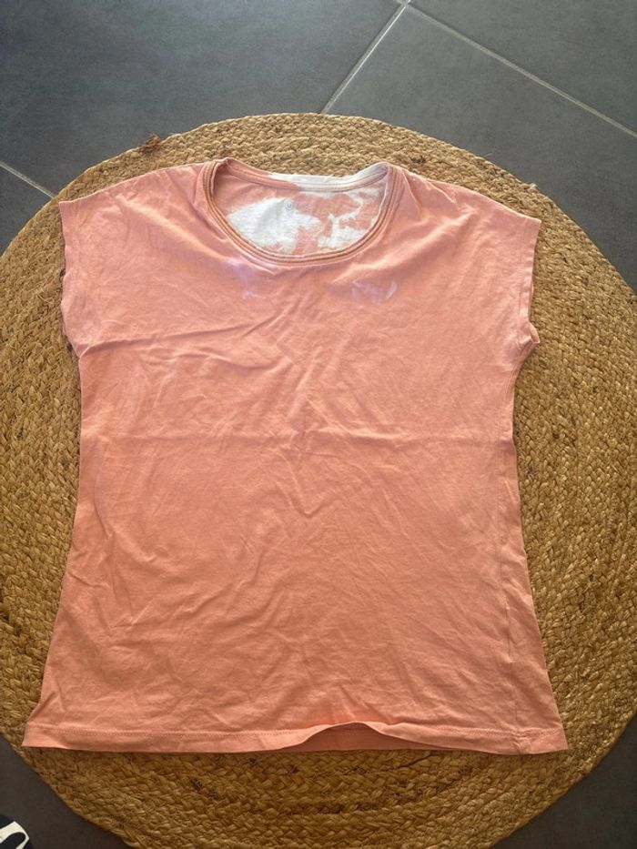 T shirt rose saumon