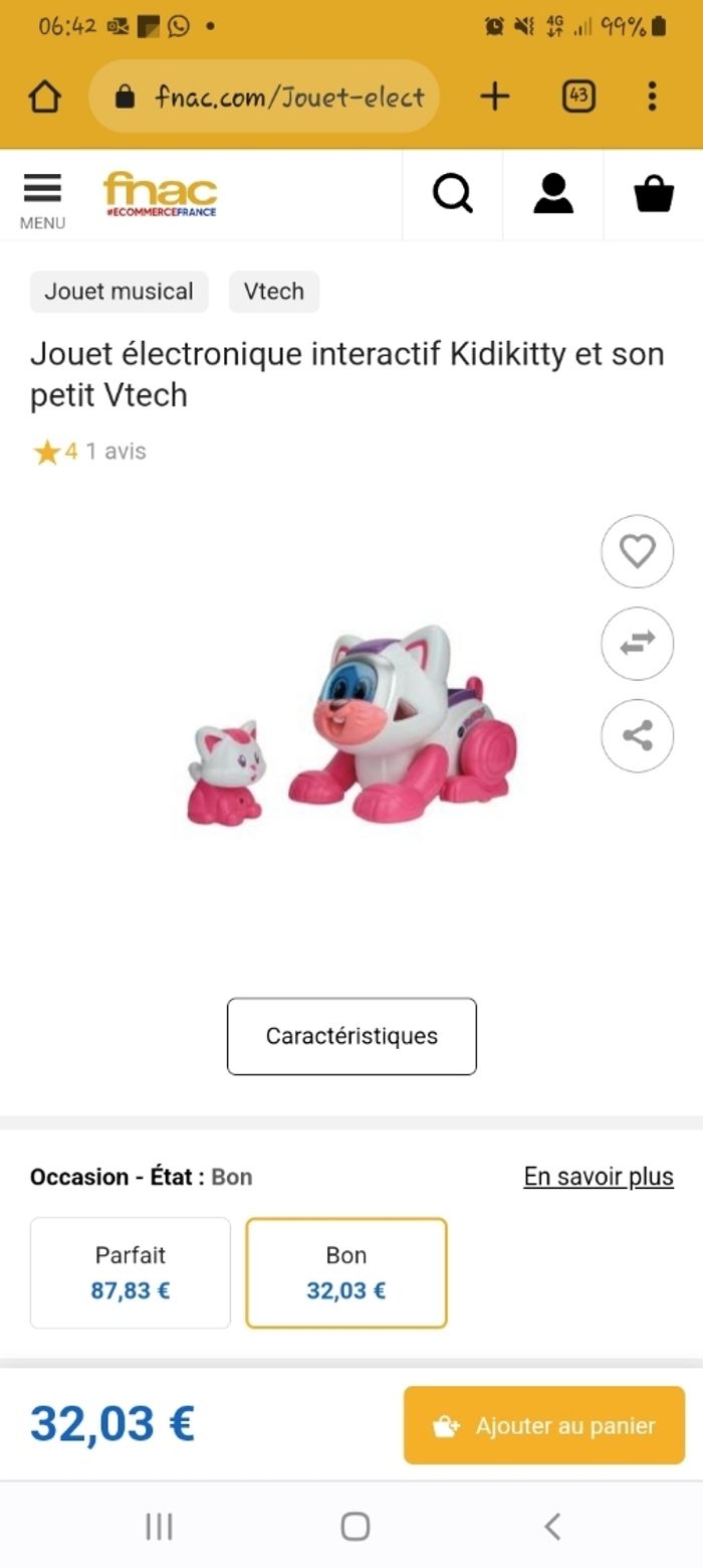 Kidi Kitty VTech - photo numéro 3