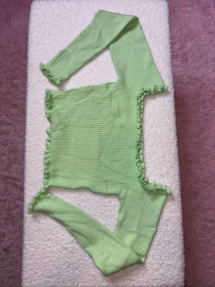 Crop top vert