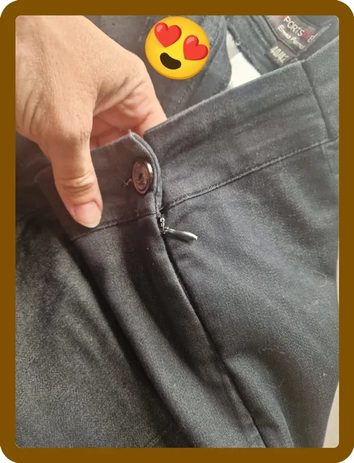 Pantalon noir léger - photo numéro 3