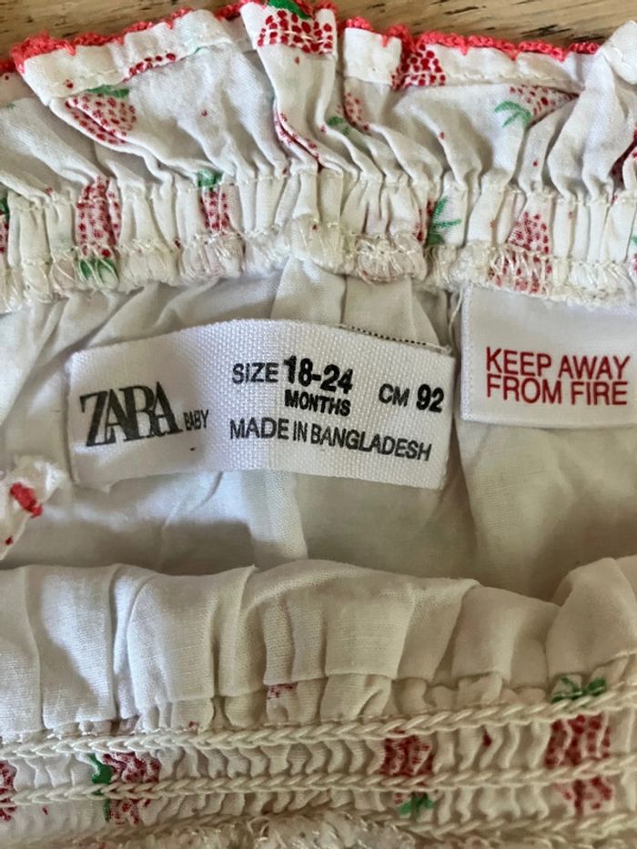 Ensemble blouse à bretelles + short en jeans 2-3ans H&M - photo numéro 5